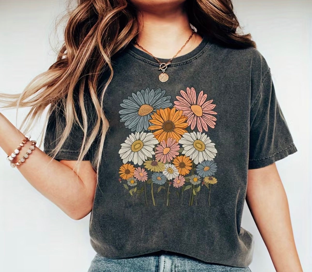 BEAUTIFUL FLORAL-CLEAR FILM SCREEN PRINT