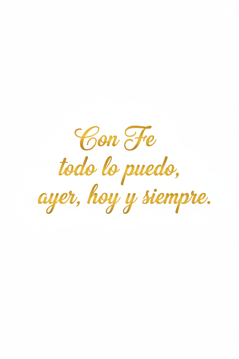 DTF Con Fe todo lo puedo