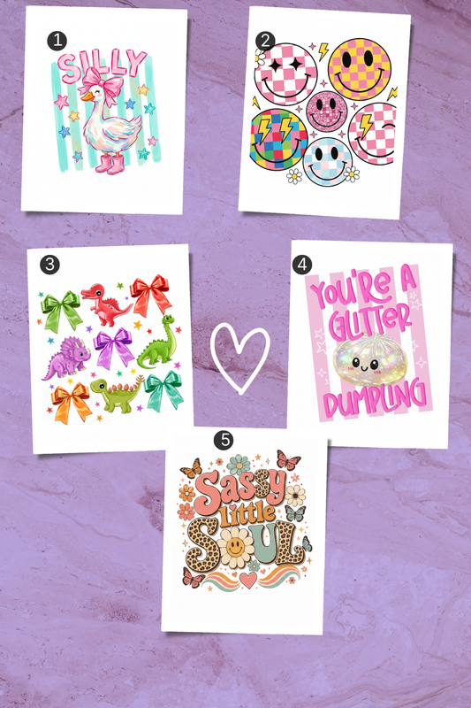 OFERTA 5 CAMISETAS PERSONALIZADAS NIÑA / GIRLS 5 CUSTOM T-SHIRTS DEAL