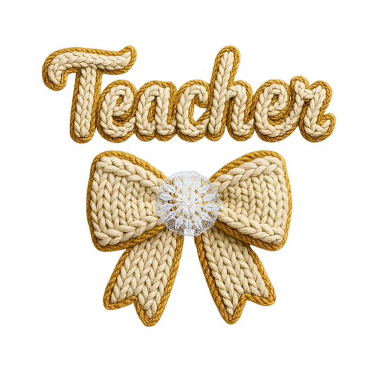 TEACHER BOW-CLEAR FILM SCREEN PRINT