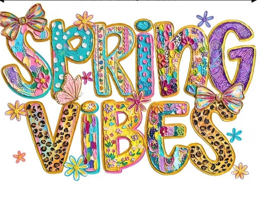 SPRING FEELINGS- CLEAR FILM SCREEN PRINT