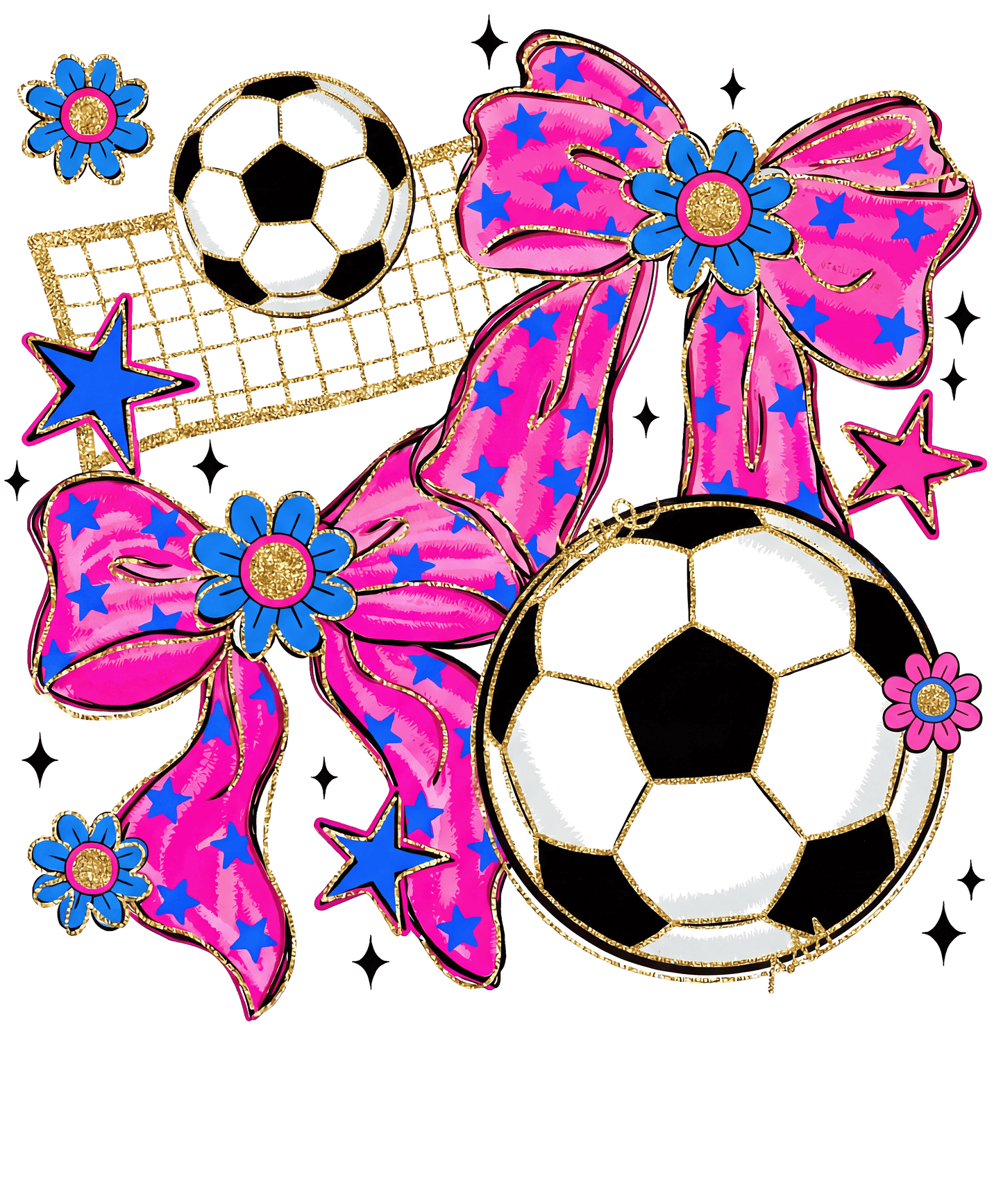 SOCCER- CLEAR FILM SCREEN PRINT