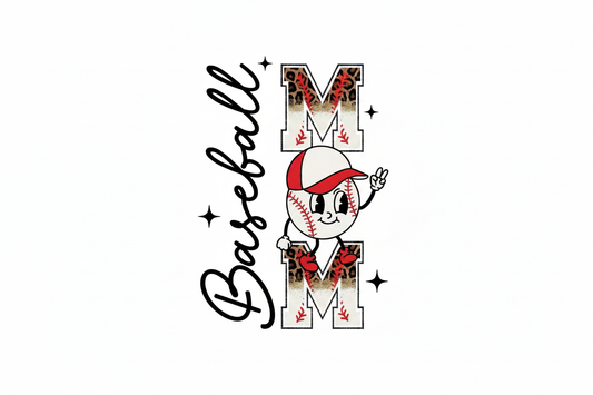 Baseball Mom DTF - Fondo Blanco