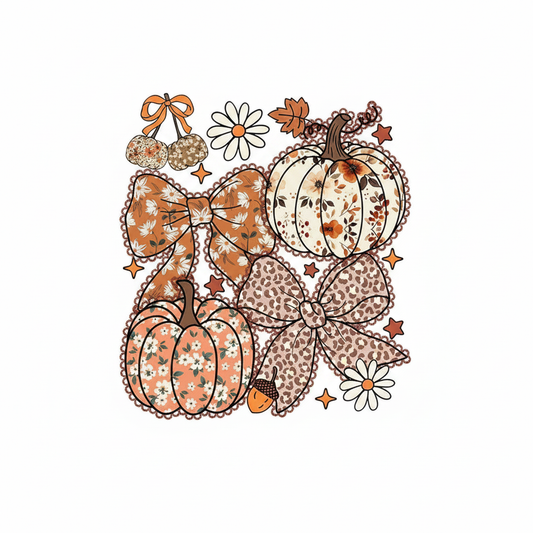Boho Fall Pumpkins DTF Clean