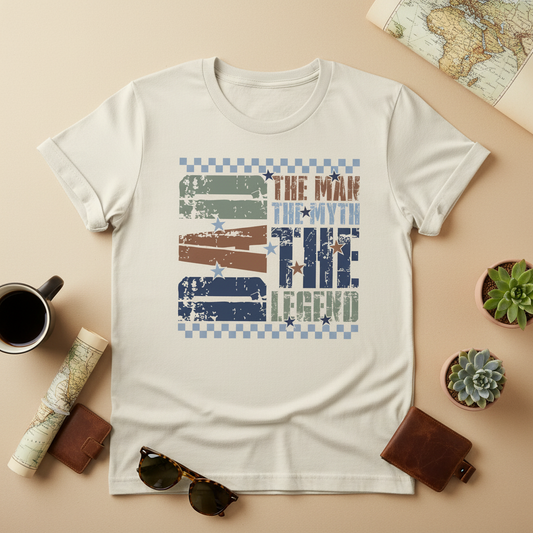 DAD The Man The Myth The Legend Camiseta Crema