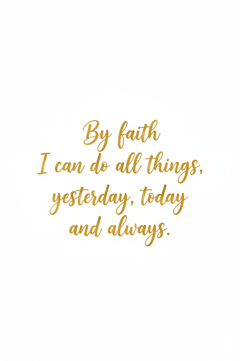 DTF By faith I can do all things