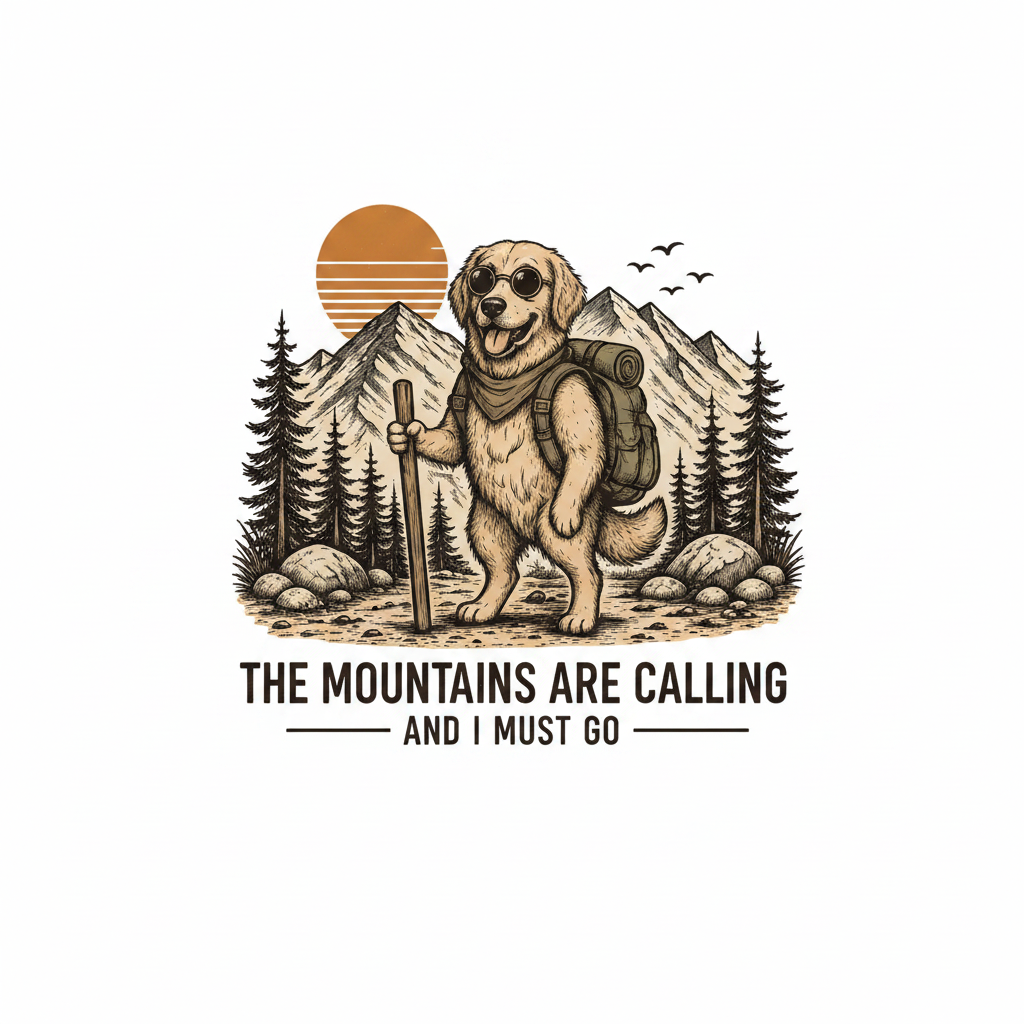 DTF Mountains Are Calling - Original Reference