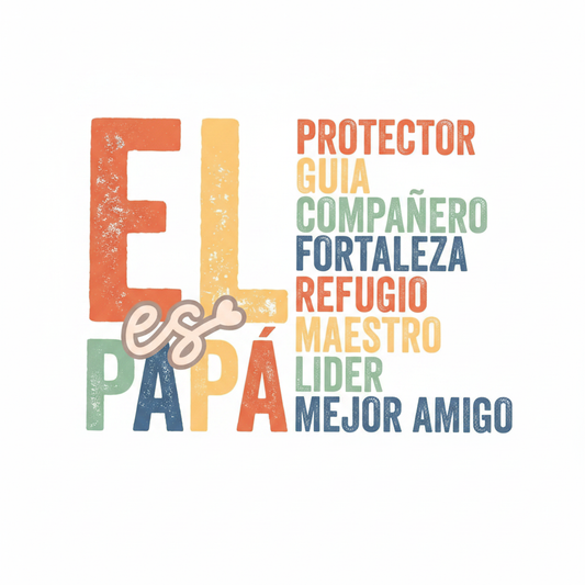 EL es PAPÁ DTF fondo blanco
