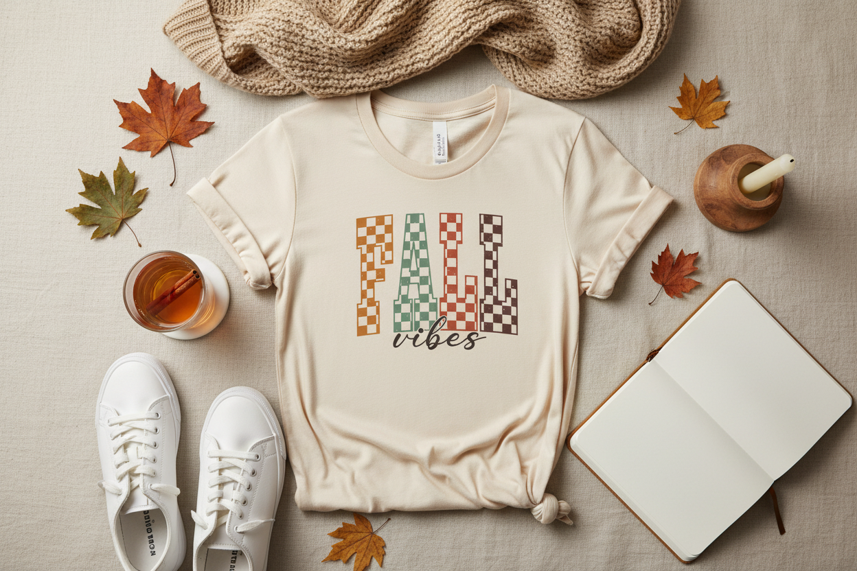 Fall Vibes camiseta crema