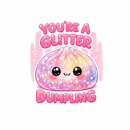 Glitter Dumpling DTF Transfer