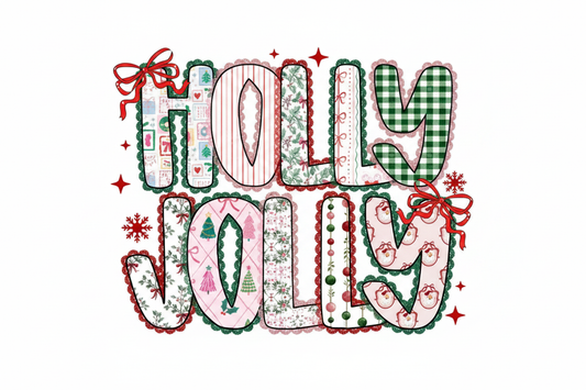 Holly Jolly DTF design