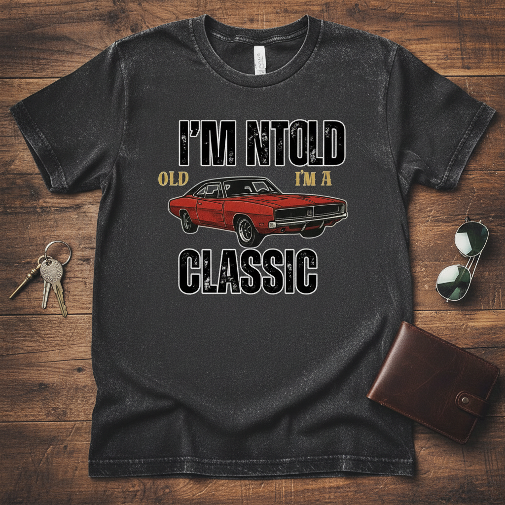 I'm Not Old I'm A Classic Camiseta Gris Oscuro
