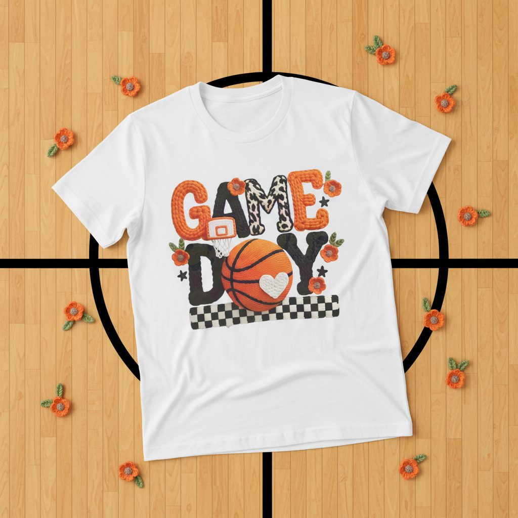 Game Day Basketball T-Shirt Mockup