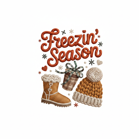Freezin' Season DTF Transfer design