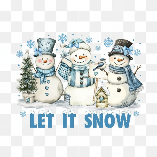 Let It Snow DTF Transfer