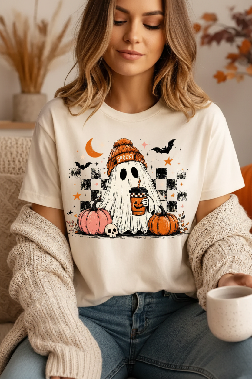 Spooky Ghost - Modelo con chaleco marrón